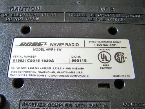 bose wave amfm radio alarm graphite with included ipod cable