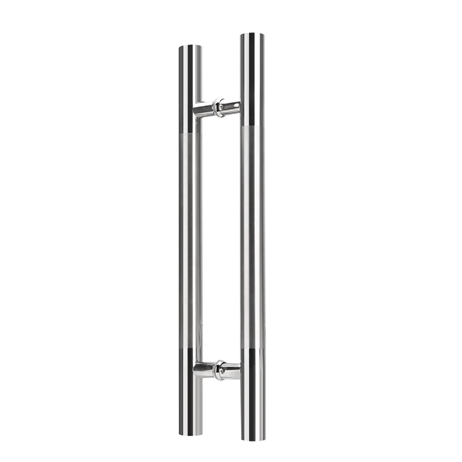 Door Handle for Entryway Door Handle,H Shape/Staircase Style Back to Back Stainless Steel Push-Pull Door Handle,for/Entryway/Shower,Multicolor-L:80cm(31.4in,Multicolor-L:80cm(31.4in)/60cm(23.6in)