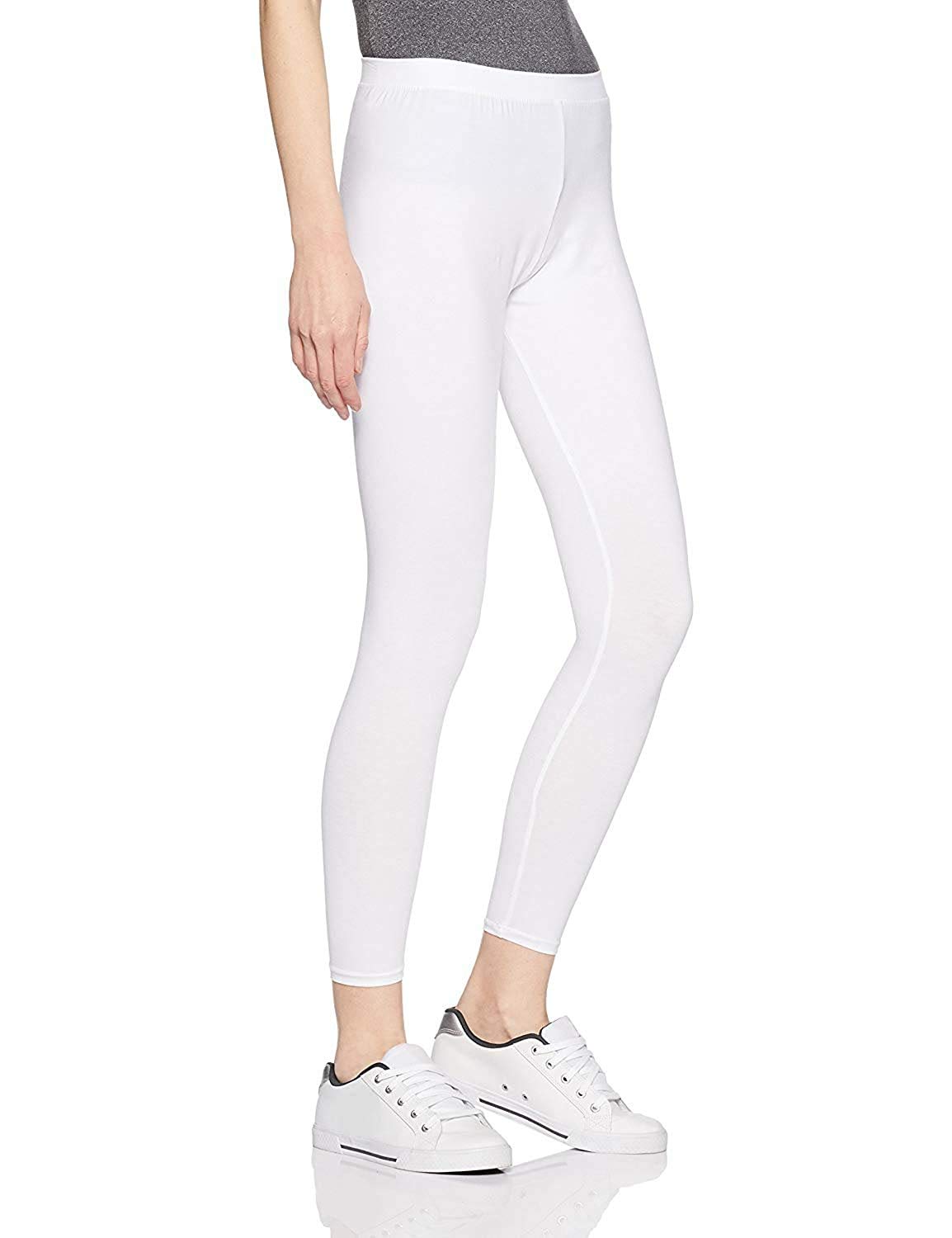 Women Cotton White Legging (White, Pack of 1)-image-7