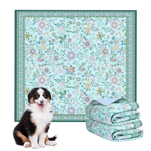 Image of Pee Pads for Dogs Washable 48 inchx48 inch, Extra Large Reusable Puppy Pads, Super Absorbent Whelping Pads Mat , Non-Slip Waterproof Pet Training Pads for Couch, Crate, Potty Training