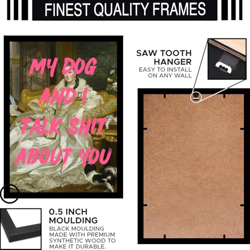Image of BLINKART Framed Photo - My Og An I Talk About You | Altered Art Theme | Motivational & Inspirational Wall Art Poster for Home, Bedroom, Living Room, Office, Hotel & Gifting - 12x8 Inch