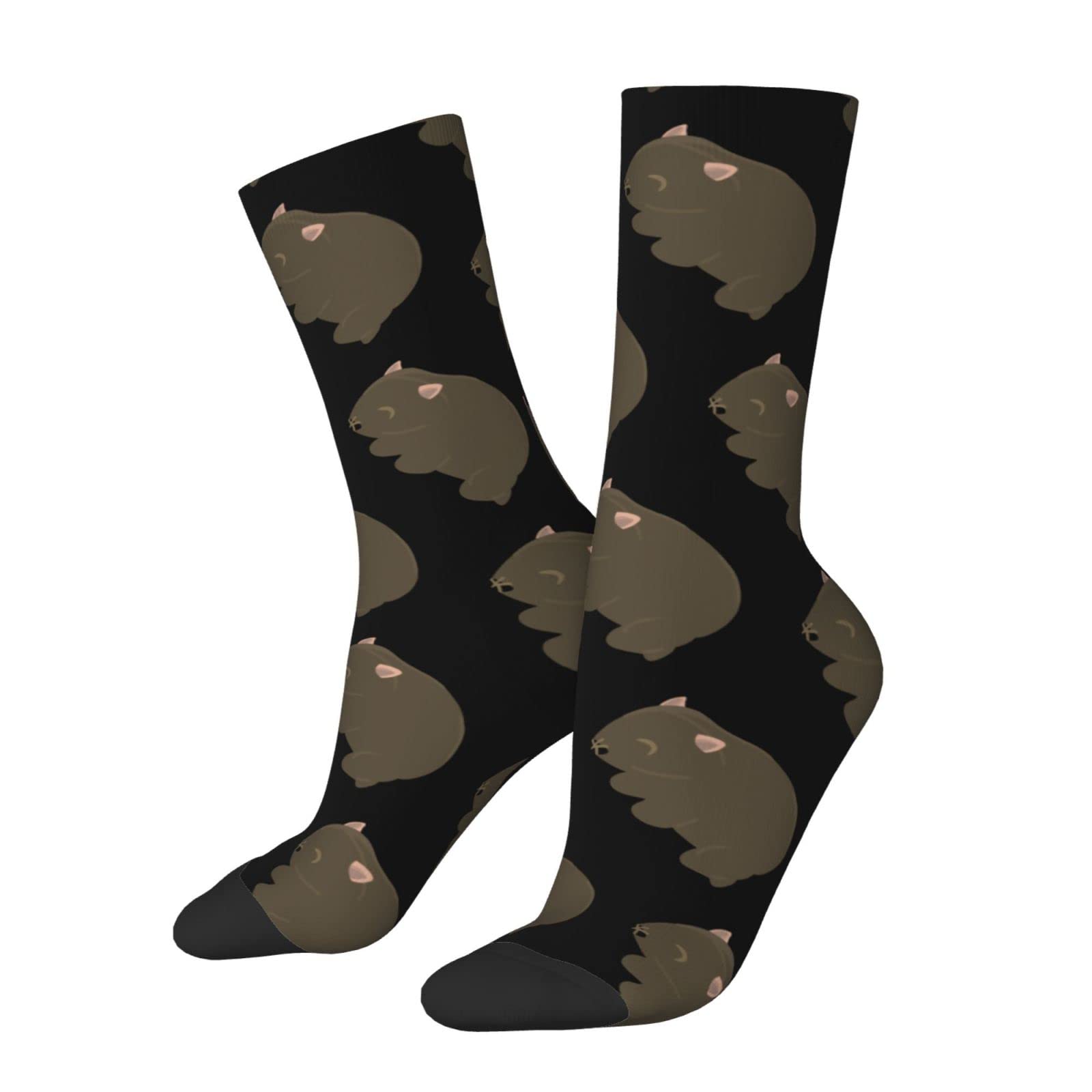 Kwqdozf Unisex As Pic Wombat Socks Funny Novelty Crew Socks Gift For Men Women Teen