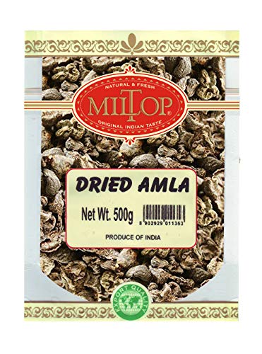 Image of MILTOP Mltop Natural Dried Amla Sukha Amla for eating, 500g