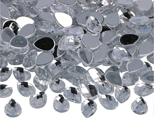 Gemmes décoratives acryliques goutte transparente 10x14 mm INNSPIRO