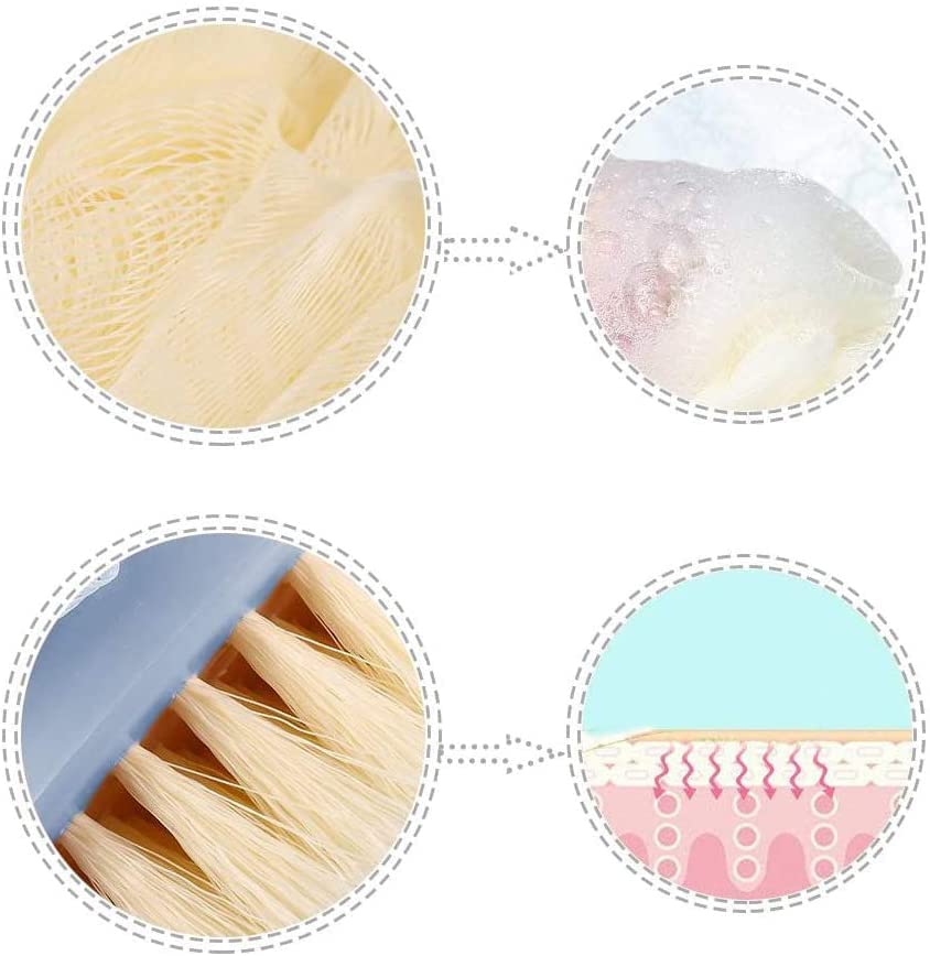 1Pc szczotka do kąpieli długa rączka szczotka do ciała szczotka do ciała gąbka do kąpieli gąbka pod prysznic Loofahs