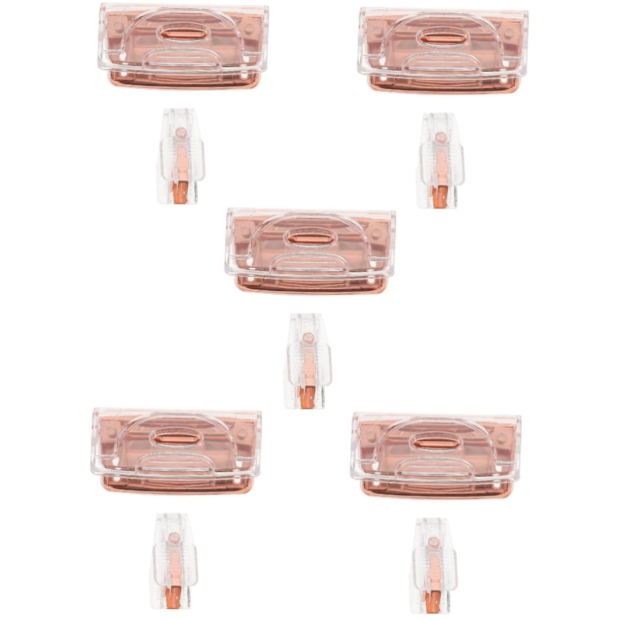 LALAFINA 5sets Perforatore e Estrattore Di Graffette Ufficio Pratico e Versatile Accessori Eleganti Per Organizzazione Documenti Facile Utilizzo Per Maggiore Produttività Design