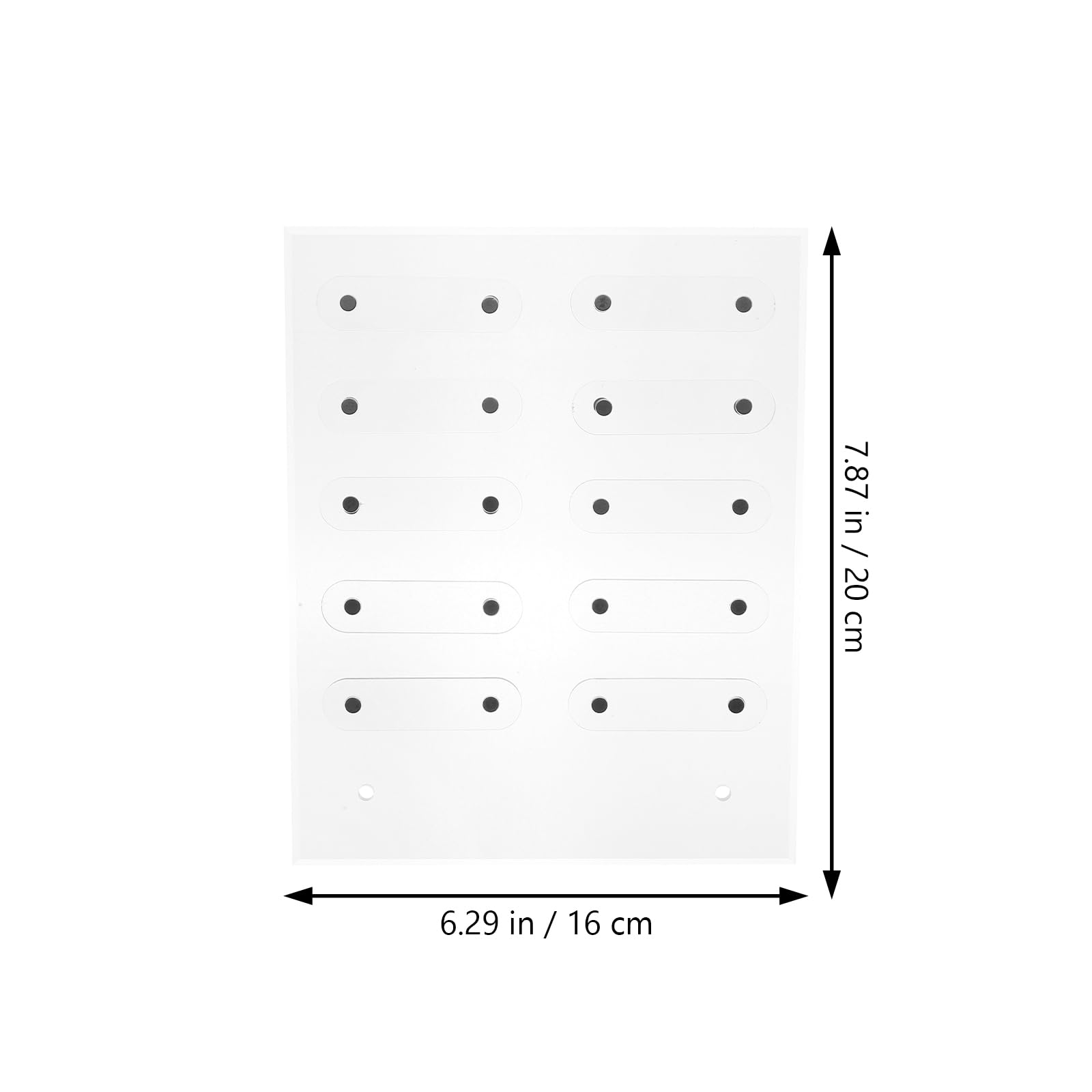 Ipetboom Magnetic Nail Display Board with Brackets Acrylic Nail Tips Showing Holder for Salon and Home Art Presentation 7.9X6.3 Inches - Image 3
