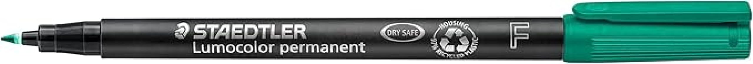 STAEDTLER Lot de 6 Lumocolors marqueur permanent 318F, vert