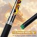 Dragon Pattern Pool Cue - 12.5mm Green Multi-Layer Tip, 1/2 Split Billiard Cue Stick with Case & Glove, Stainless Steel Quick-Connect, Fiberglass Shaft