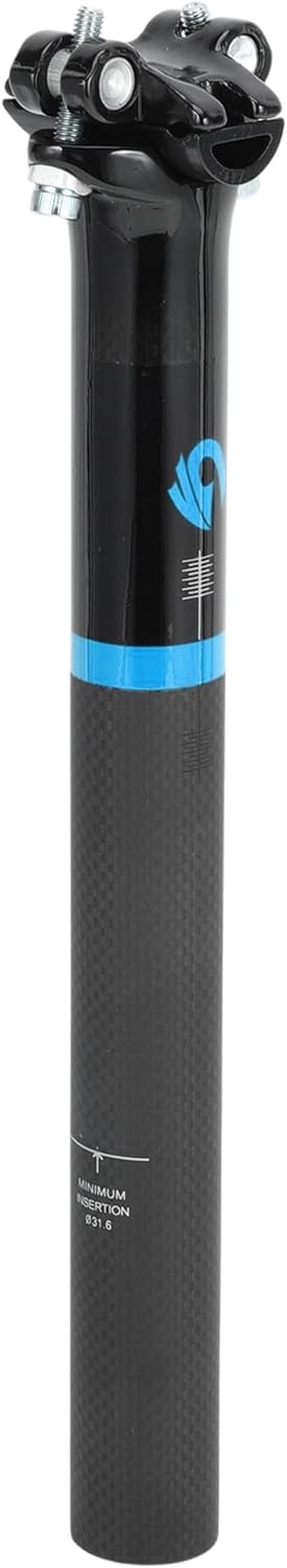 Bike Seat Posts Height Angle Adjustment Bike Saddle Post Seat Tube Matte Black Gloss Black Blue 1 Pc 31.6x300mm Carbon Fiber