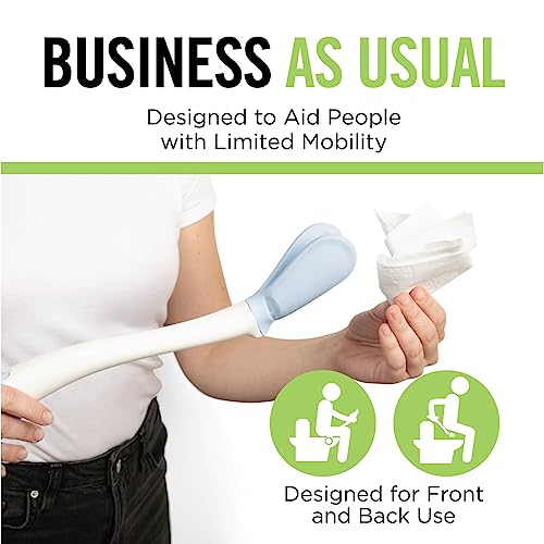 Juvo Toilet Aid - 18” Long Reach Personal Wiping Aid with Hygienic Cover - Easy Use Comfort Self Wiper for Toileting (SATA01) 6 Juvo Toilet Aid - 18” Long Reach Personal Wiping Aid with Hygienic Cover - Easy Use Comfort Self Wiper for Toileting (SATA01) - Image 7