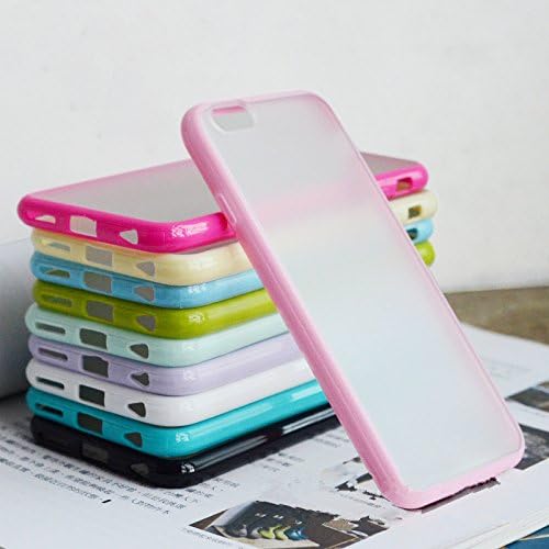 Sinker®100pcs TPU Bumper Frame Matte Clear Hard Case Cover for iPhone 6 4.7" Lots
