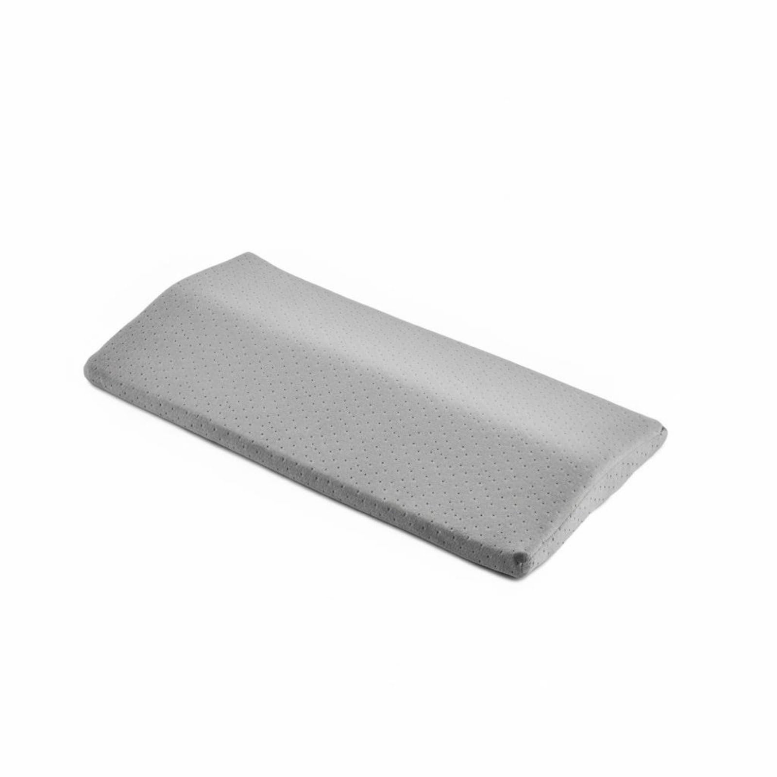 MERISHOPP Pressure Relief Memory Foam Support Pillow High-Resilience Ergonomic Waist Sleep Pillow Breathable Triangular Back Support Triangle for Women, Side Sleepers, Sofa, Gray, 60x24x4cm-image-14
