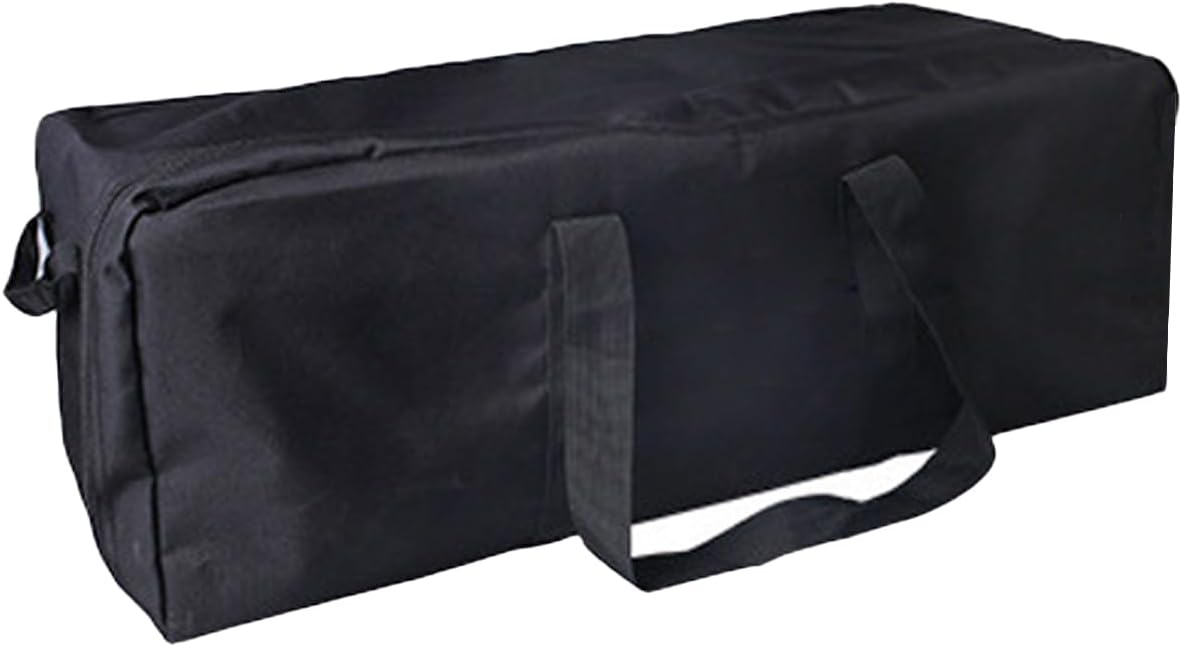Portable Foldable Lightweight Luggage Heavy Sports Storage Bag Hiking Bag, Camping Team Trainer Fitness Equipment Bag, Black