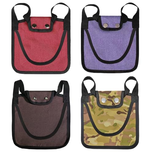 VERAMI 4 Pieces Premium Chicken Saddles with Adjustable Strap, Hen Saddle Sweater Clothes, Birds Protector for Back and Sides, Poultry Accessories for Hens, Suitable for 5-7.6lbs by VERAMI - Used condition - US$10.59