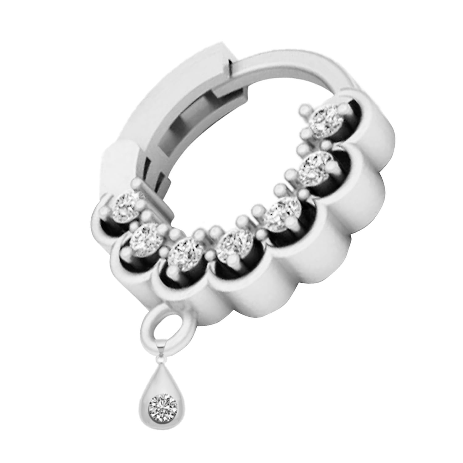 vama FASHIONS Traditional AD Daimond Stone Pierced Maharashtrian Nath Nose Pin Piercing Hole Marathi Nose Ring For Women and Girls-picture-25
