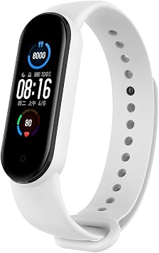 Watch Strap for Xiaomi Smart Band 7 / Mi Band 6 / Band 5 / Band 4 / Band 3, Silicone Sport Replacement Band for Amazfit Band 5