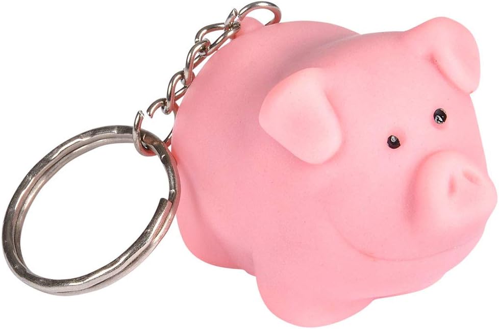 Rhode Island Novelty 2 Inch Naughty Pig Key Chains Lot of 24 Pigs