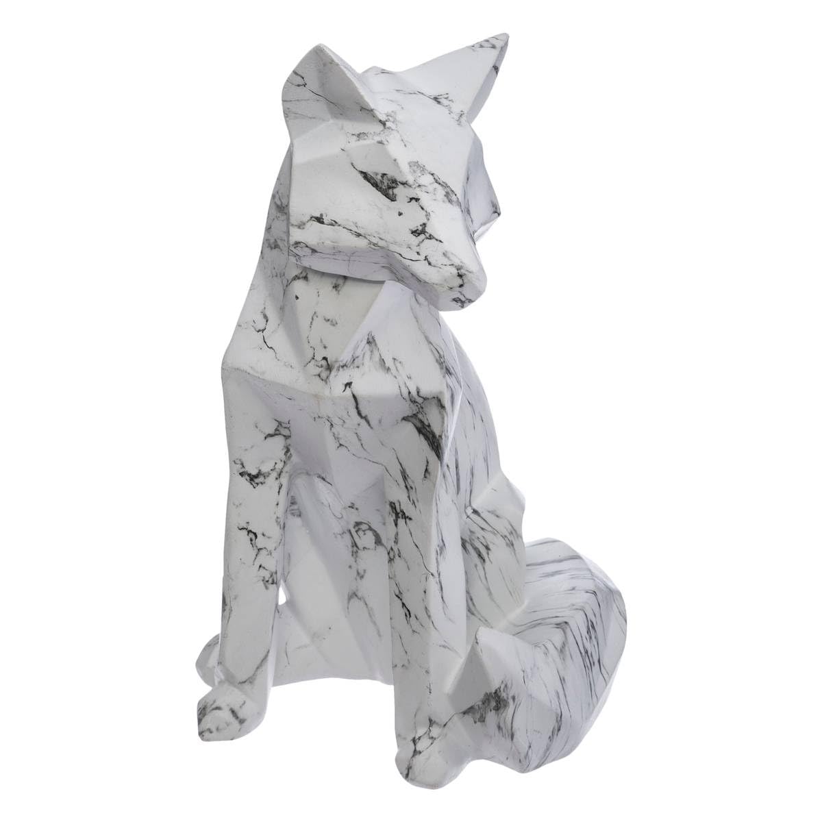 Atmosphera - Statuette Renard - résine - Blanc - H25-​5 cm