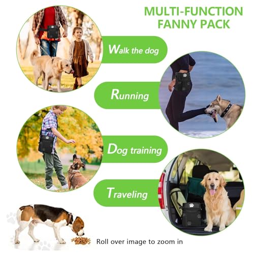 kissleaf Leckerlitasche für Hunde Futterbeutel Hundetraining für Doggy Puppy Walking/Training/Leine/Laufen, Große Kapazität Sturdy Tear-Resistant Easy to Clean