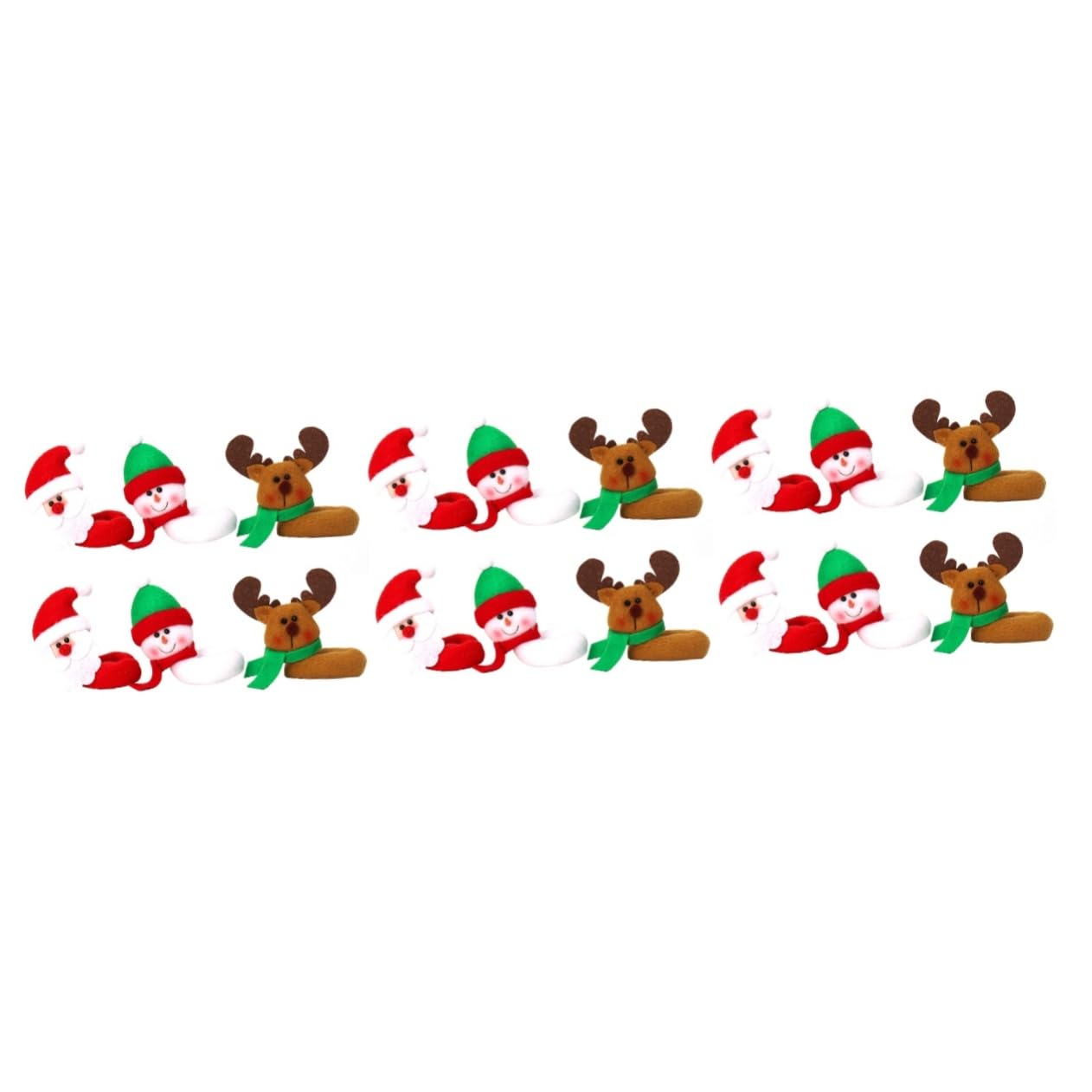 ABOOFAN 18 STK Schmuckstücke Aus Weinglas Weihnachtsweinmarker Weihnachtskugeln Weihnachtliche Weinbevorzugungen Weinglasringe Rotweinglasmarker Glaskennung Weihnachtsutensilien Charme