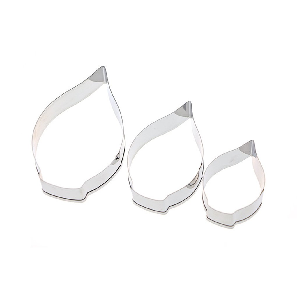 LUFA 3pcs set Calla Lily Stainless Steel Calla Lily Cookie Cookie Cutter Cake Sugar Paste Mould Tool