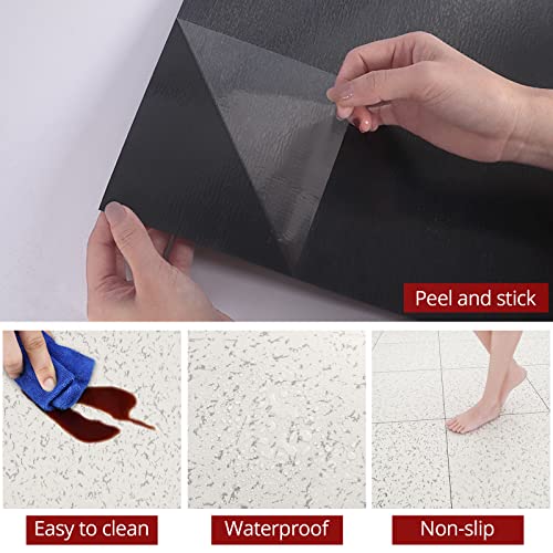 Westick Vinyl Flooring Tiles Peel And Stick Waterproof White & Grey Thicker Marble Granite Textured Floor Tile Stickers Self Adhesive Removable Backsplash Tile For Kitchen Bedroom Bathroom 5 Pcs 12X12 #TOP5