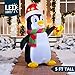 Joiedomi 5 FT Christmas Inflatable Penguin Decoration, Blow Up Yard Decoration Holiday Life-Size with Built-in LEDs for Christmas Party Indoor, Outdoor, Yard, Garden, Lawn Décor
