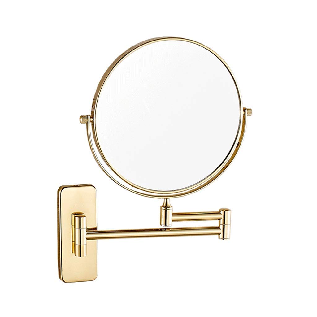 Miroir de beauté mural grossissement 3X avec miroir de vanité double face orientable