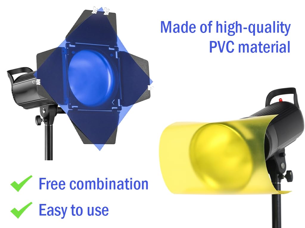20 Filtri Colore PVC Per Luci - 10 Colori, 29.7x21cm, Per Foto, Video E Decorazione LED - Foto 9