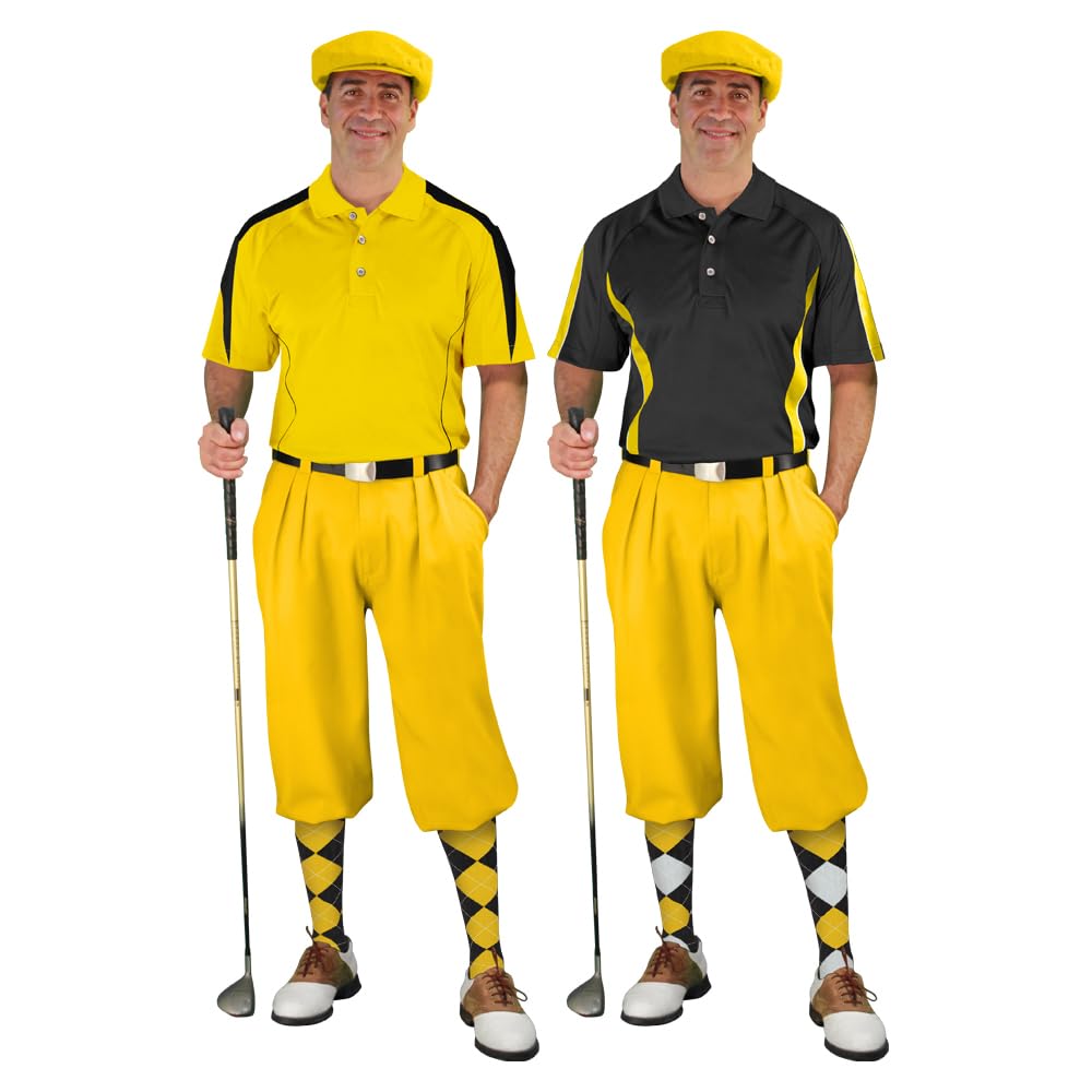 Golf Knickers Impact Golf Outfits - Mens - Yellow