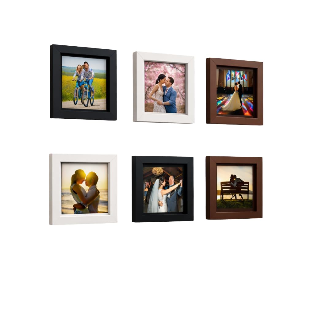 6 White Photo Frames - Acrylic Gallery Wall Set -10