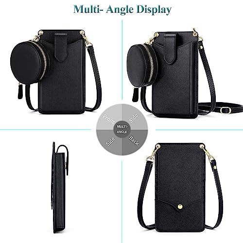 Image of Peacocktion Small Crossbody Cell Phone Purse for Women, Lightweight Mini Small Crossbody Bags for Women with Card Slots