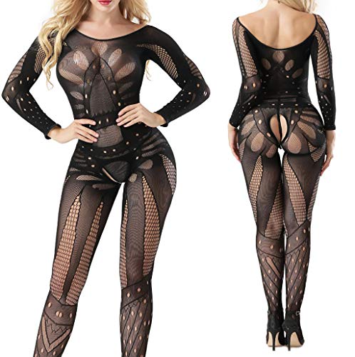 HINK-Home, biancheria intima da donna, sexy/sissy, biancheria intima per il corpo, taglia unica, intima grandi vendite (nera), per Pasqua