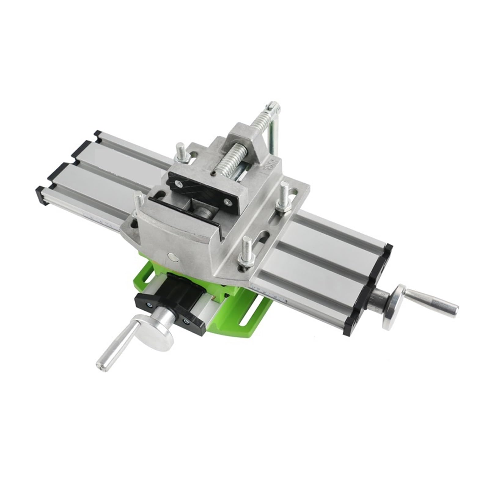 Standbohrmaschine, MINI-Multifunktions-Präzisionseinstellungs-Werkbank + 2,5-Zoll-Flachzangen-Schraubstock, Max. 68 Mm Fräsmaschine, Tischbohrmaschine,Elektrowerkzeuge