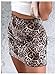 WDIRARA Women's Leopard Print High Waisted Mesh Mini Skirt Bodycon Stretchy Sexy Y2k Short Skirts Multicolor Small