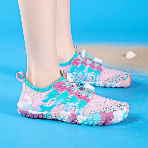 Image of Quickshark Kids Water Shoes Boys Girls Barefoot Aqua Socks Outdoor Indoor Quick Dry Sandals Lightweight Slip On Walking Sneakers for Beach Pool Swim (Little Kid /Big Kid)