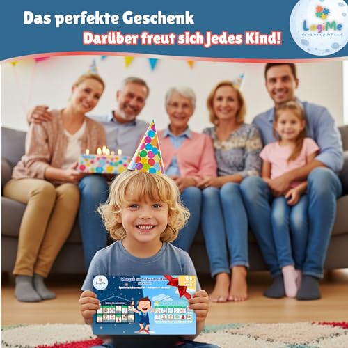 𝐋𝐨𝐠𝐢𝐌𝐞® Morgenroutine und Abendroutine [inkl. 108 Routinen] Kinder Plan Magnetisch – Montessori Tagesplaner - Routine Planer für Morgen & Abend – Routineplaner – Routinchen Tagesplan zum Klappen