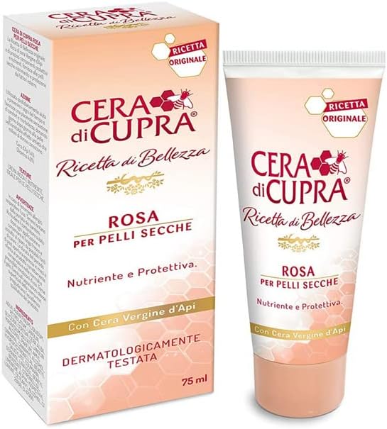CERA DI CUPRA Creme facial para pele seca com cera de abelha e glicerina, 75 mL, tubo