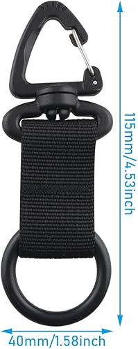 Miniatura 2 de WHYHKJ 2 correas de retención de aletas de buceo subacuáticas con soporte avanzado de silicona para boquilla, pulpo tejido, cierre ajustable para