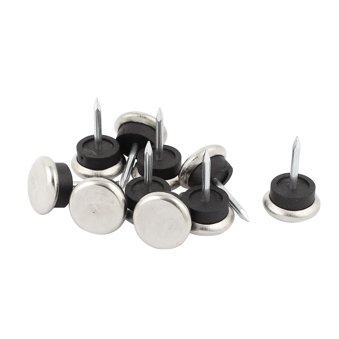 Furniture Floor Skid Glide Anti-Slide Protect Pad Nail 19mm Dia 10 Pcs id AAA 071 BDC 357 e53