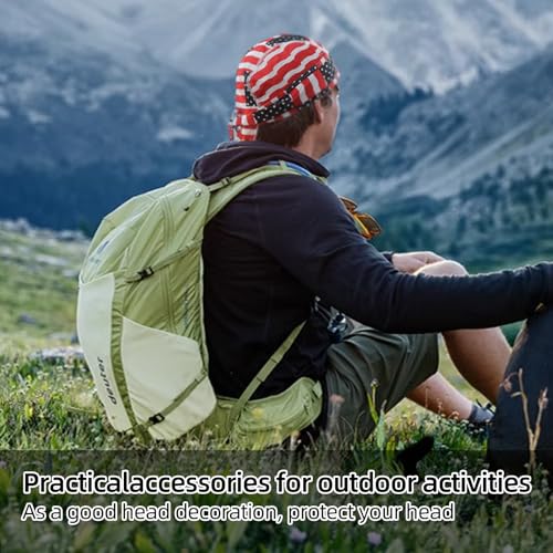 Image of 8 Pack Do Rag Skull Caps for Men Cap Bandana Hat Sweat Wicking Cooling Helmet Liner Cycling Beanie Head Wraps Rag