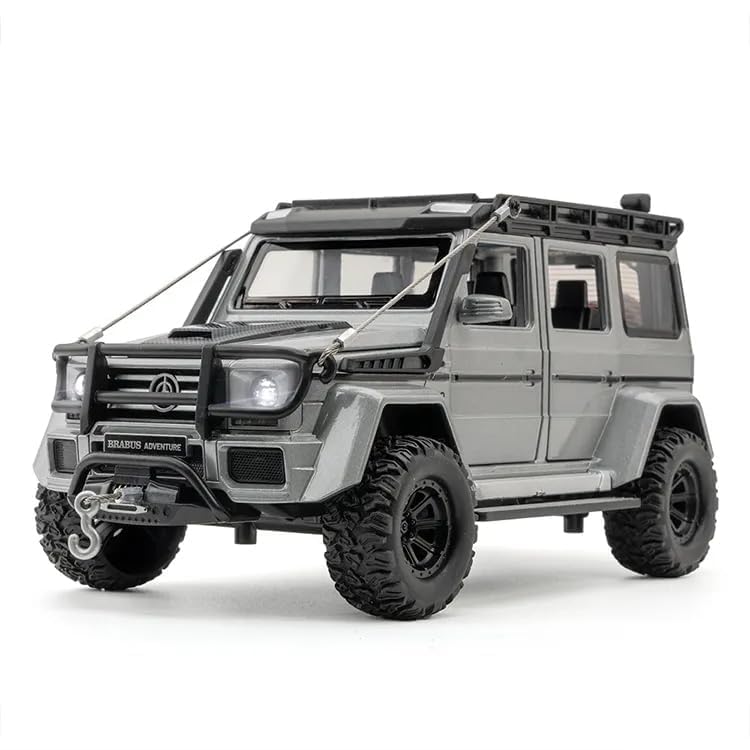 Image of Invite Enterprise 1:24 Brabus G550 4X4 Adventure Alloy Mould With Sound and Light - Pullback Off-Road Toy Metal Decoration Model for Kids (Colors As Per Stock)