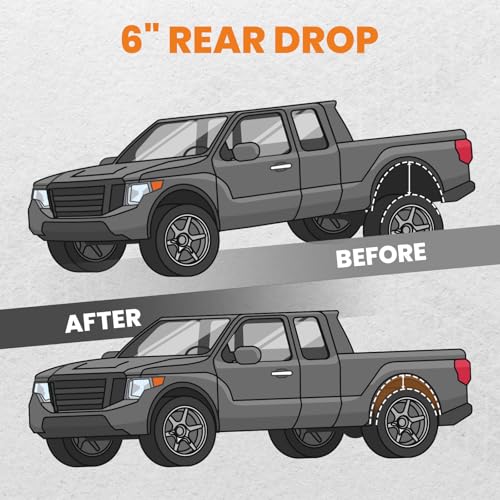 maXpeedingrods 6” Rear Flip Kit for Chevy Silverado C1500 1988-1998 Pickup Trucks Lowering Drop Kit