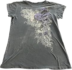 Dark Grey Purple Floral