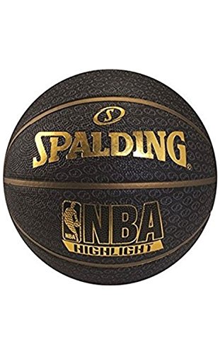 Baloncesto Spalding Fast S Highlight Talla 7 Negro de goma para entrenamiento outdoor