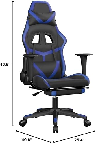 Miniatura 2 de Silla de masaje para juegos con reposapiés, silla de escritorio para juegos, silla de dormitorio, estilo moderno, silla de respaldo alto, silla