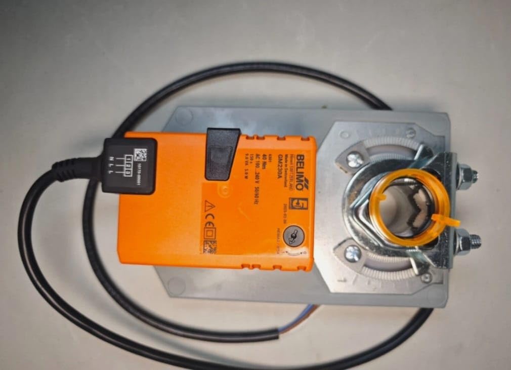 Belimo GM230A, Stellmotor / Klappenantrieb, 40 Nm Stellantrieb, 150 s, 95°, AC/DC 24 V, Auf-Zu, 3-Punkt, IP 54, Orange