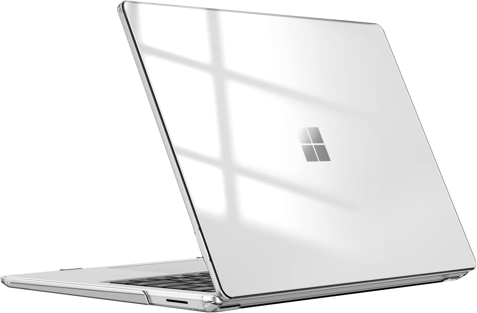 Fintie Case for 13.5 Inch Microsoft Surface Laptop 5/4/3 with Metal Keyboard (Model: 1951/1868) - Protective Slim Snap On Hard Shell Cover (Crystal Clear)