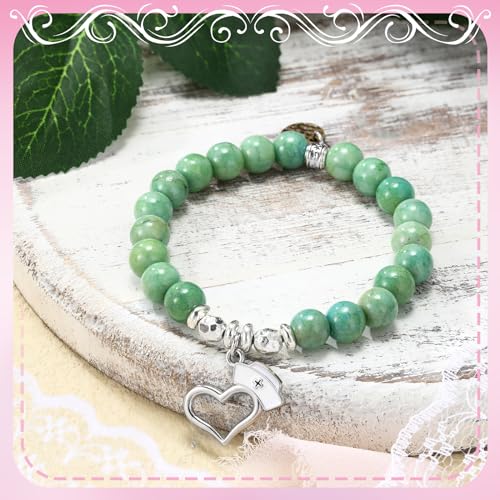 Remuuly 16 Pcs Beaded Bracelet Gifts for Nurses - Natural Stone Nurse Bracelet With Cards - Nursing Student and Practitioner Gifts for Women4